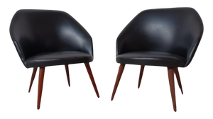 Set of Lounge Chairs by Ejvind Johansson, Restored with Customizable Reupholstery, 1960s