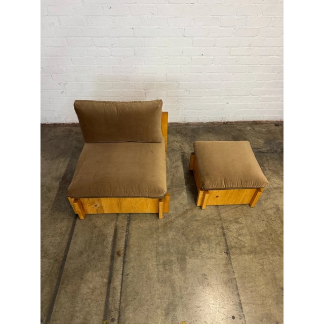 Madura Lounge Chair and Ottoman (Made to Order) For Sale In Los Angeles - Image 6 of 12
