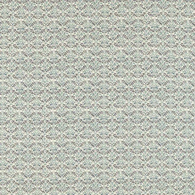 Morris & Co Bellflowers Fabric in Indigo/Seagreen - a Sample For Sale
