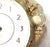 Mid-century modern-coastal lucite wall clock in the shape of a shell Embedded throughout with tiny seashells Uses one AA...