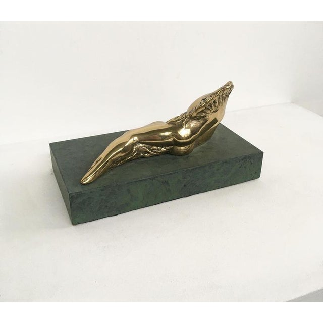 Metal Italian Bronze Abstract Sculpture by Patrizia Guerresi, 1986 For Sale - Image 7 of 18