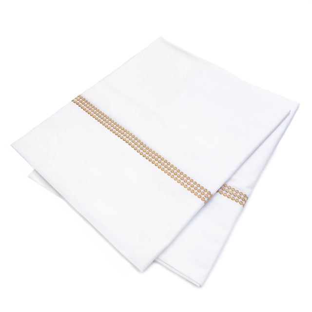 Hamburg House Gatsby King Pillowcases - a Pair For Sale - Image 4 of 4