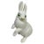 Ceramic Mid-Century Rabbit Figure in Ceramic by Ronzan For Sale - Image 7 of 7