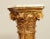 Wood Antique 19th Century Italian Neoclassical Carved Giltwood Marble Top Pedestal For Sale - Image 7 of 13