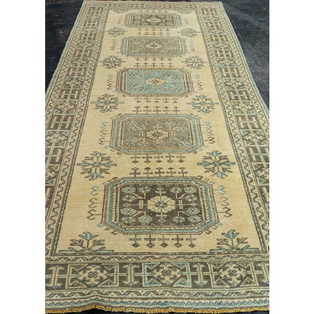 Turkish Vintage Rug 4'9" x 11' #21398 Explore a curated collection of hallway runners, wool rugs, and handmade...