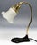 20th Century Art Nouveau Glass and Metal Bedside Lamp, Austria, 1890s For Sale - Image 4 of 10
