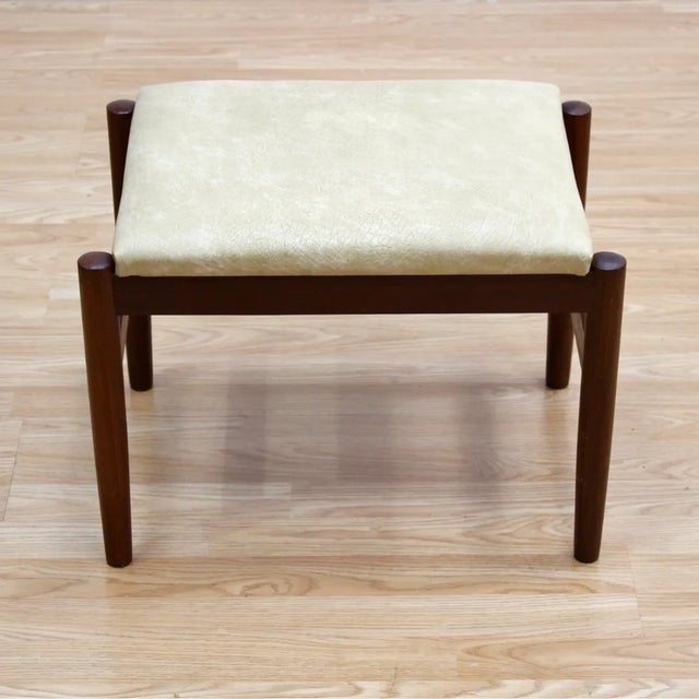 This mid-century Stool was designed by Hugo Frandsen for Spottrup Mobler. Produced in the 1960s the rosewood tapered legs...