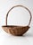 Antique Willow Gathering Basket With Branch Handle For Sale - Image 4 of 14
