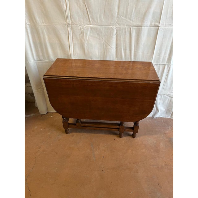 Wood English Hinged Table, Late 19th Century For Sale - Image 7 of 10