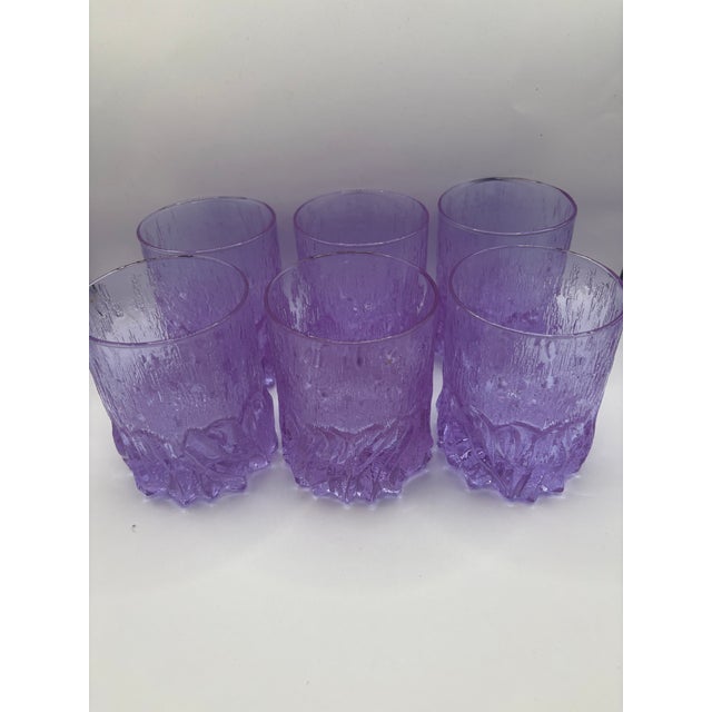 1970s Vintage Alexandrite Glasses, 1970s, Set of 6 For Sale - Image 5 of 7