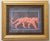 Cleo Plowden Leopard Minimalism Folk Art Abstract Aqua Sepia Beige Original Oil Painting Cleo Plowden For Sale - Image 4 of 5