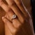 1980s Gia 2.10 Carat Oval Old Mine Cut Diamond Platinum Engagement Ring, Size 6.25 For Sale - Image 4 of 8