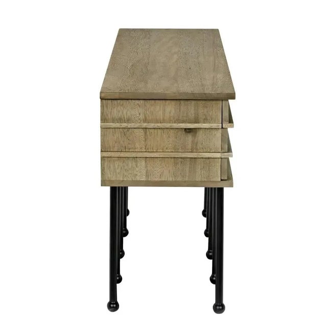 Not Yet Made - Made To Order NOIR Oliver Console, Washed Walnut For Sale - Image 5 of 5