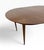 Mid-Century Modern American of Martinsville “Accord” Round Walnut Dining Table For Sale - Image 9 of 10