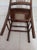 American Antique Early American Wood Chair Cane Seat Dark Tone For Sale - Image 3 of 8