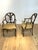 French Pair E J Victor Plume Back Fauteuil Chairs For Sale - Image 3 of 4