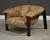 A mid century modern light brown leather lounge chair designed by Percival Lafer with a rosewood like Jacaranda frame....