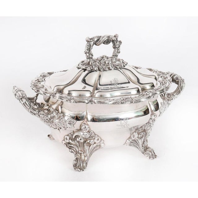 This is an exquisite antique pair of English Old Sheffield Plate, silver plated sauce sauce tureens, Circa 1820 in date....