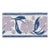 Sample - Schumacher Adra Hand Blocked Tape in Lilac & Blue For Sale