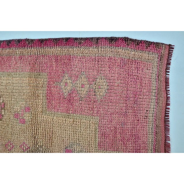 Textile 1950s Decorative Anatolian Handknotted Wool Runner For Sale - Image 7 of 10