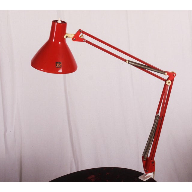 1970s Red Desk Lamp from Luxo, 1970s For Sale - Image 5 of 6