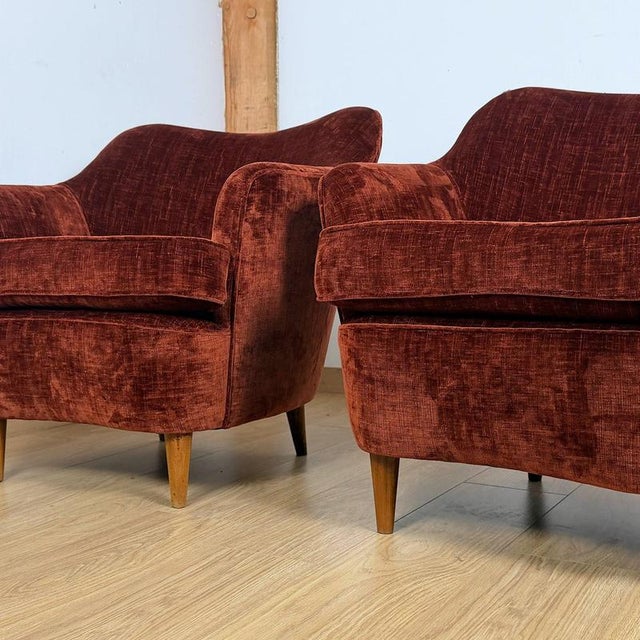 1950s Mid-Century Italian Chairs, 1950s, Set of 2 For Sale - Image 5 of 7
