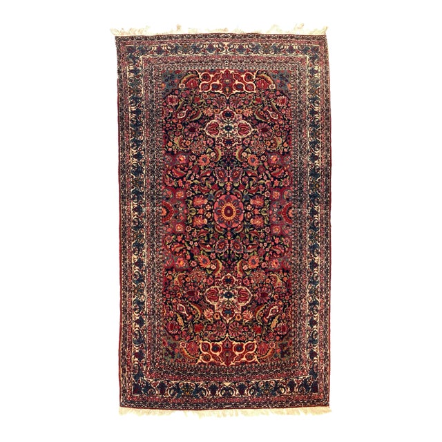 Antique Nain Toudeshk Rug 4'9'' x 8'5'' For Sale
