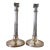 Pair of Antique European 800 Fine Silver Corinthian Column Candlesticks For Sale