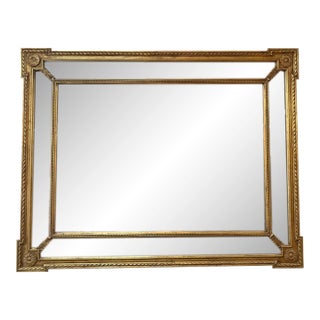 Friedman Brothers-Attributed Neoclassical Gilt Beveled Panel Wall Mirror – Vertical or Horizontal For Sale