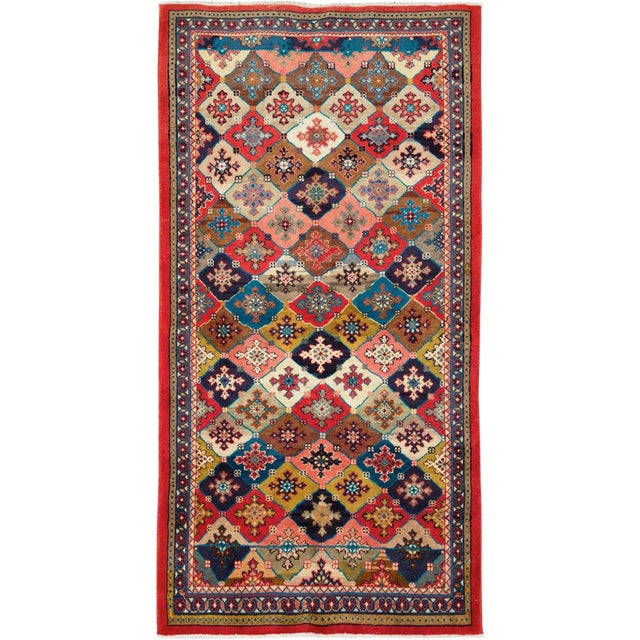 Vintage Persian Mahal Rug – Size: 3' 9" X 7' 6" For Sale