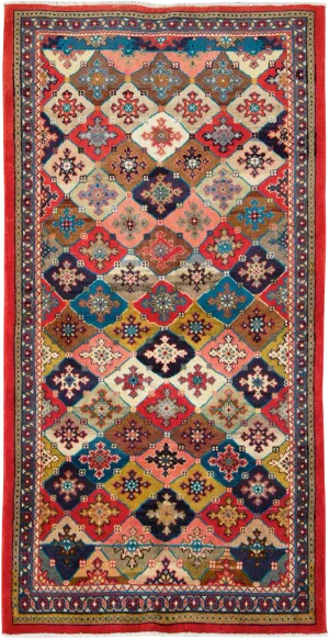 Vintage Persian Mahal Rug – Size: 3' 9" X 7' 6"