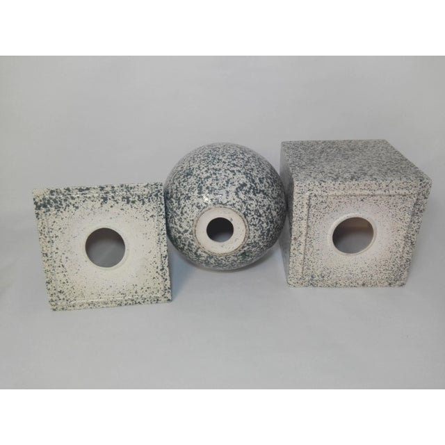 Ceramic Ceramic Geometrical Figures, Set of 3 For Sale - Image 7 of 10