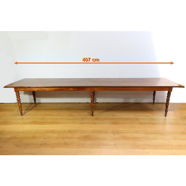 Late 19th Century Community Table in Oak and Walnut For Sale - Image 15 of 18