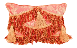 Middle Eastern Decorative Red Throw Pillow