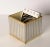 Mid-Century Italian Cubic Brass and Chromed Metal Newspaper Rack, 1970s For Sale - Image 17 of 18