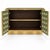 Olive Green Murano Glass Dry Bar with Brass Plinth from Justfurnituress SRL For Sale - Image 4 of 8