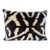 Black and White Geometric Silk Pillow For Sale