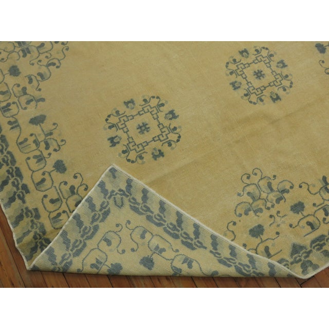 Early 20th Century Neutral Chinese Rug - 5'2" x 7'11" For Sale - Image 10 of 12