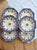 Superb set of six Longchamp ironstone soup plates, Rouen pattern, late 19th century. Their delicate blue decoration and...
