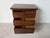 Wood Early 20th Century Chippendale Solid Mahogany 3-Drawer Nightstand For Sale - Image 7 of 12