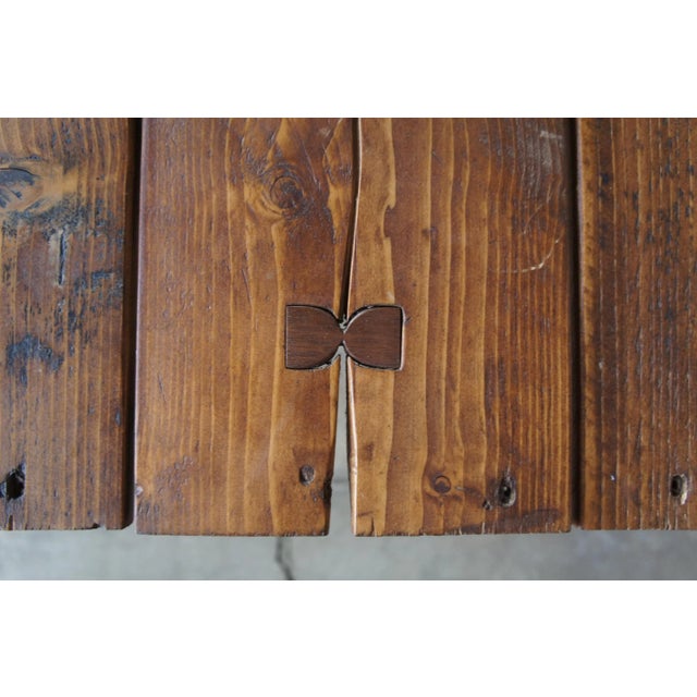 Rustic Handmade Plank Table by Darby Designs Inc For Sale - Image 9 of 10