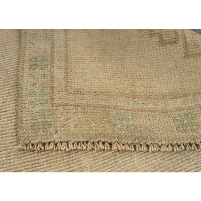 Turkish Mini Rug Oriental Hand Knotted Vintage Rug 1'7" x 3'6" #21168 For Sale In Houston - Image 6 of 8