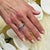 Metal Natural Sapphire Diamond Ring 7 14k W Gold 1.67 TCW Certified For Sale - Image 7 of 12
