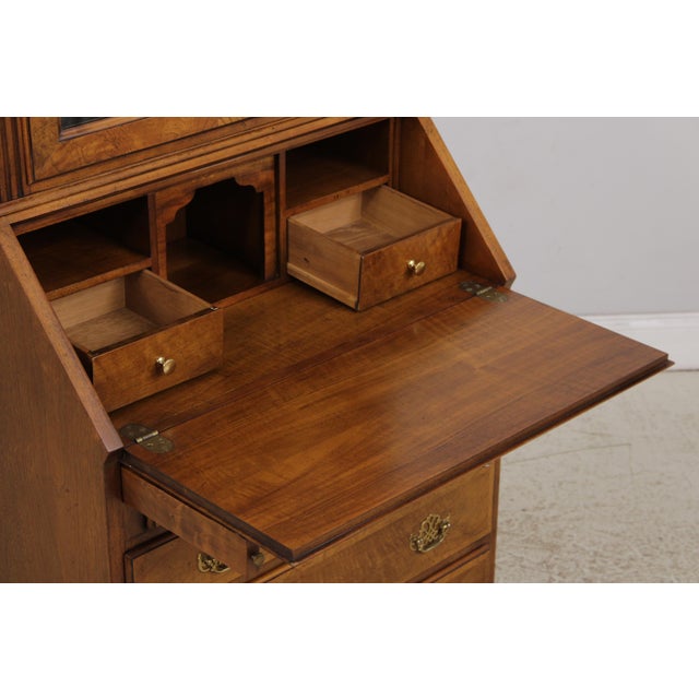 Wood Baker George II Walnut Secretary Desk For Sale - Image 7 of 17