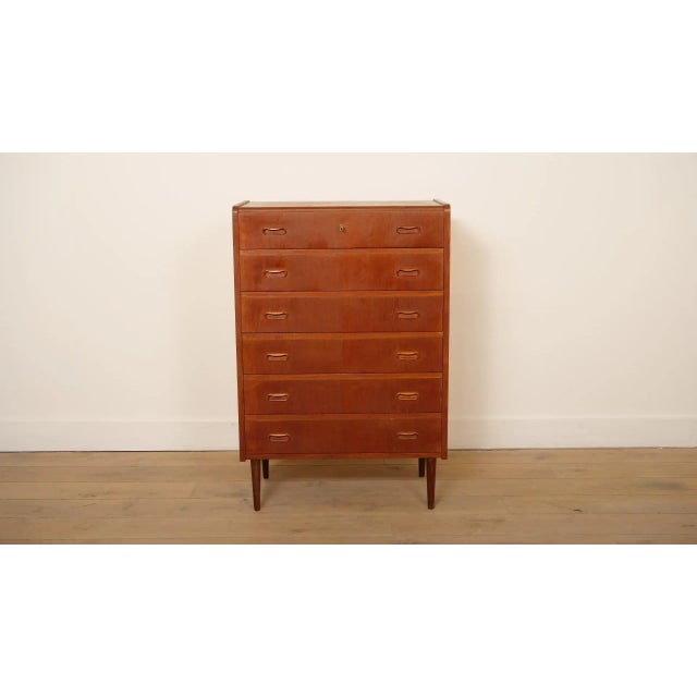 Vintage Danish Teak Chest of Drawers For Sale - Image 10 of 10