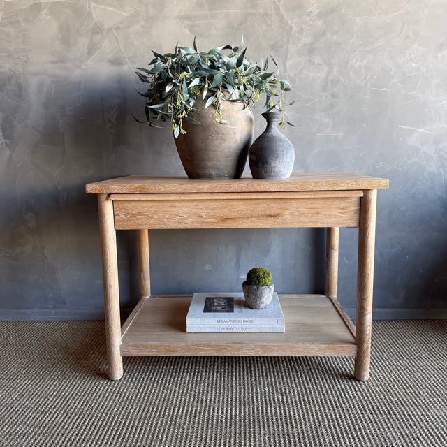 This Denmark Danish colonial Night Stand in white oak is a charming addition to any bedroom. Crafted from solid oak, it...