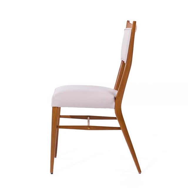 Paul McCobb for Calvin's Irwin Collection Mid Century Leather Dining Chairs - Set of 8 For Sale - Image 9 of 17