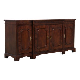 Century Mahogany 4 Door Buffet Sideboard For Sale