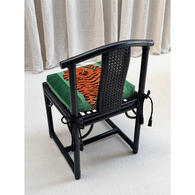 Desk Set with Jokhang Tiger Velvet Cushions from Gasparucci Italo, Italy, 1970s, Set of 3 For Sale - Image 9 of 14