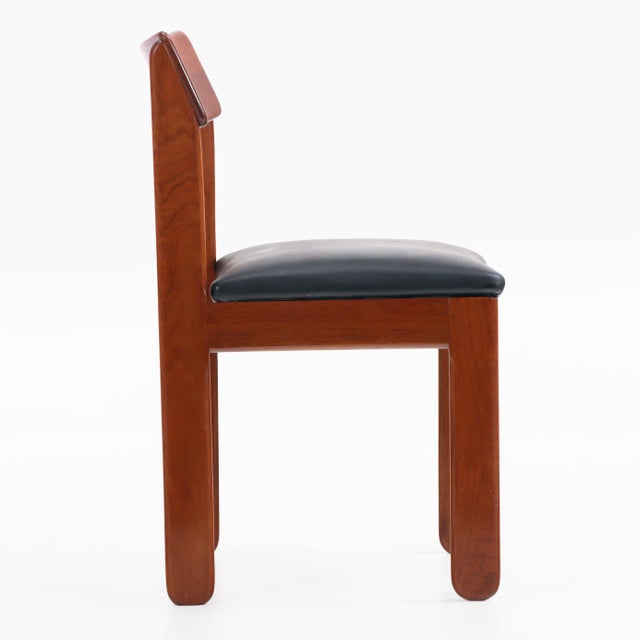 1950s Set of Ten Danish Style Mahogany Dining Chairs, C. 1955. For Sale - Image 5 of 5